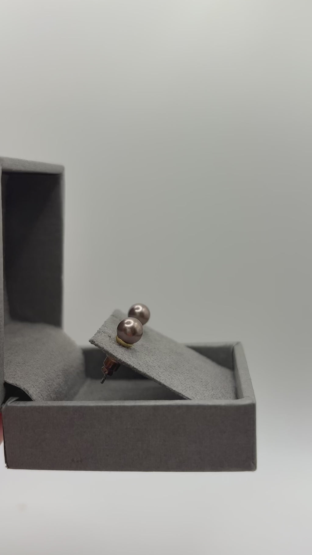 Simulated Black Pearl Earrings